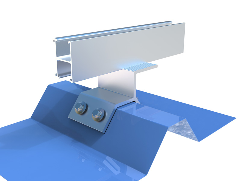 Trapezoidal Metal Roof Mounting Structure