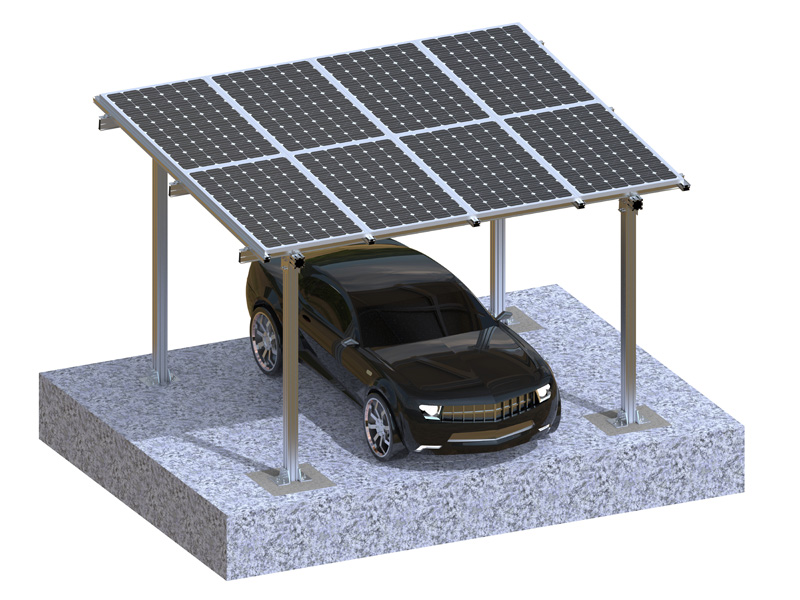 Tempat Letak Kereta Solar Aluminium Borong Berkualiti Tinggi Sistem Pemasangan Struktur Pemasangan Panel PV